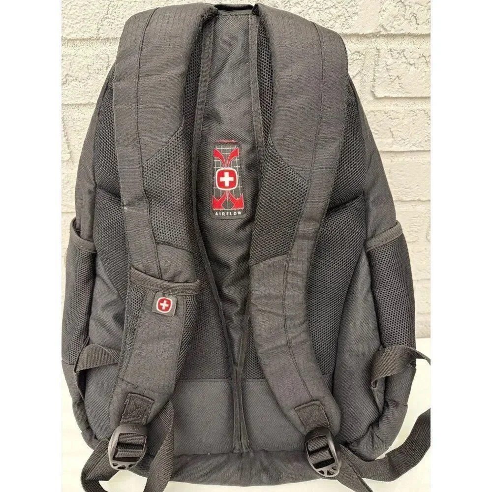 Swiss Gear Wenger- Synergy Black Laptop Backpack with Side Pockets